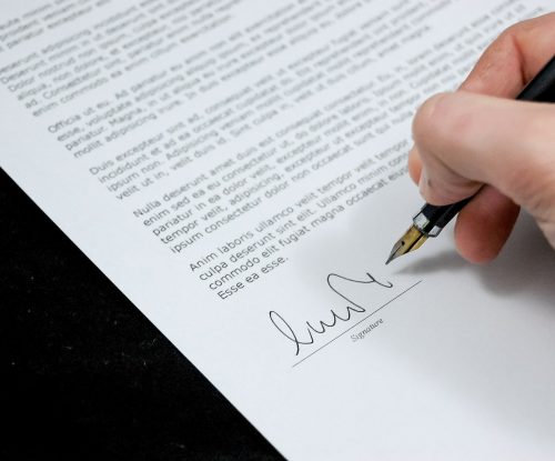 podpis dokumentu