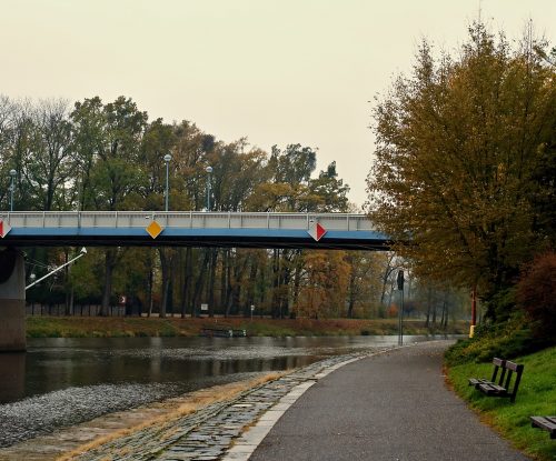 park i jezioro