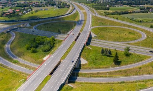 autostrada z rozwidleniami