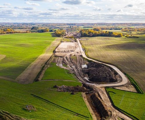 piasek do budowy autostrady