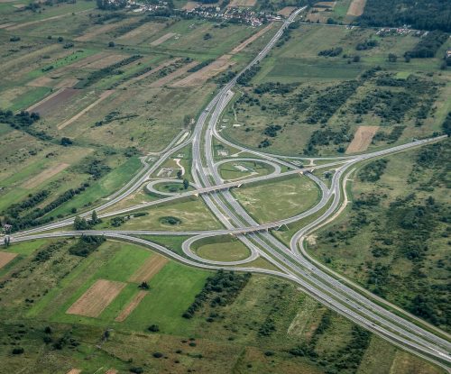 zjazdy na autostradzie