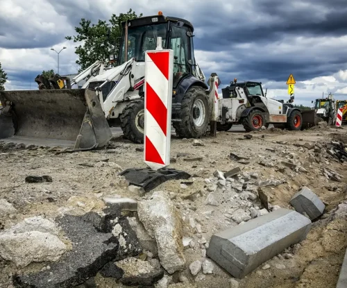 maszyny do budowy drogi