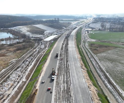 Widok na budowę obwodnicy Trójmiasta