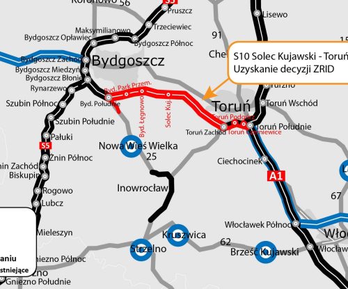 Rusza budowa najdłuższego odcinka S10 Bydgoszcz – Toruń